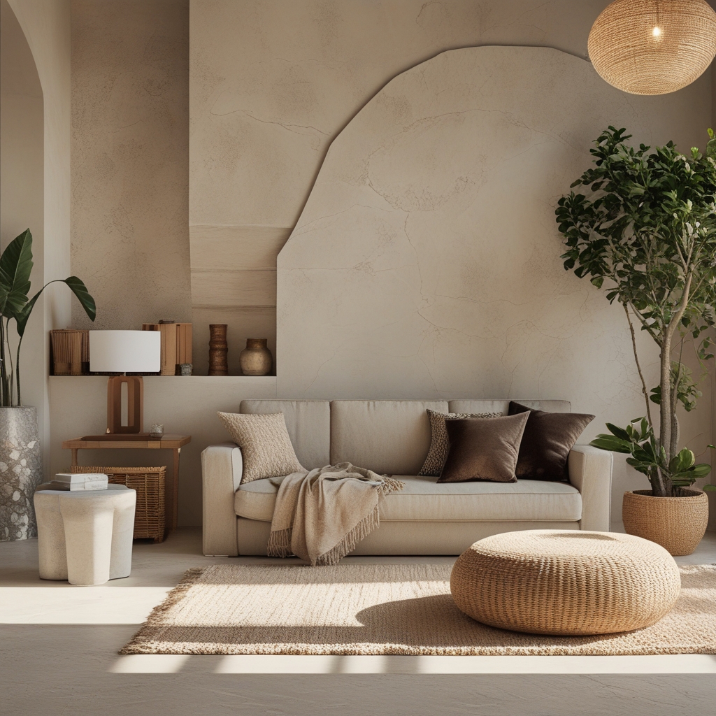 Zbliżenie na splecione dłonie w geście spokoju i skupienia, neutralne tło w ciepłych odcieniach beżu, miękkie boczne oświetlenie